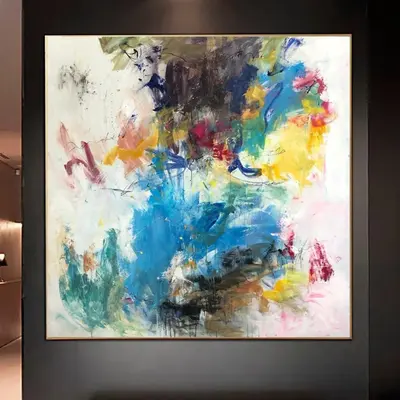 Abstract Impressionist Painting Canvas Fine Art Painting Vivid Art Abstract Landscape Canvas Vibrant Wall Art Brush Stroke Pa...