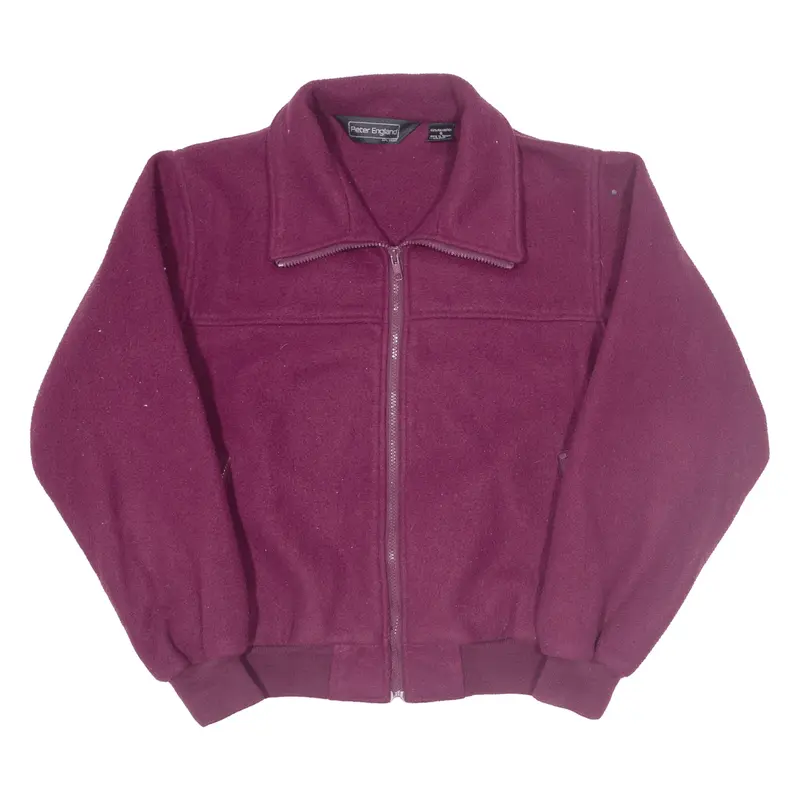 PETER ENGLAND Fleece Jacket Purple Womens S