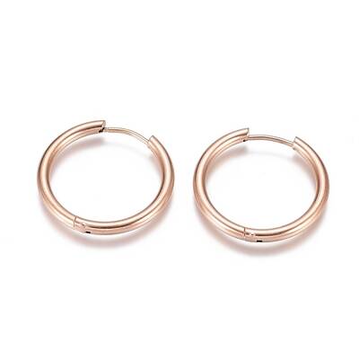 Ion Plating(IP) 304 Stainless Steel Huggie Hoop Earrings