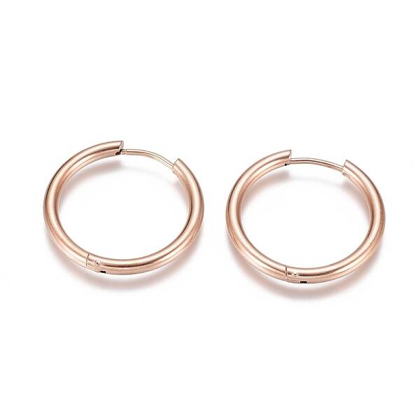 Ion Plating(IP) 304 Stainless Steel Huggie Hoop Earrings