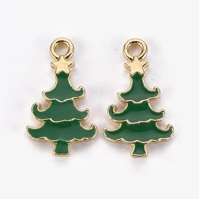 Golden Plated Alloy Enamel Pendants