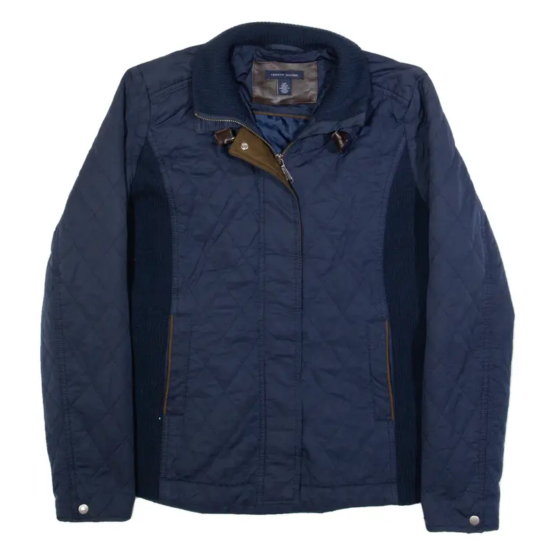 TOMMY HILFIGER Womens Quilted Jacket Blue S