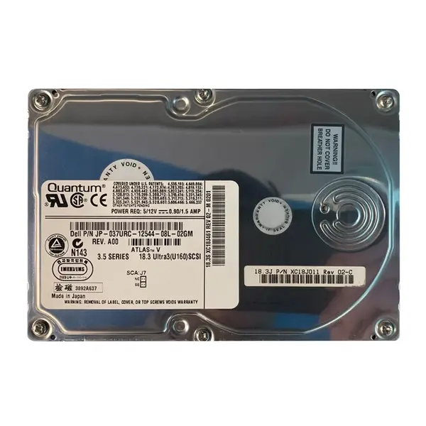 37URC Dell 18GB Ultra-160 SCSI 7200 3.5-inch 2MB Hard Drive