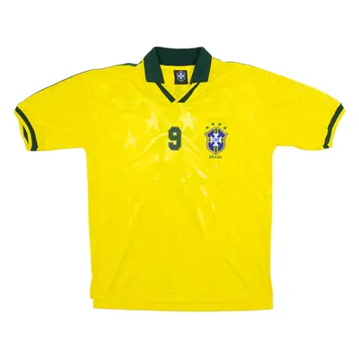 Ronaldo Brazil Fan Shirt Mens Football Shirt Jersey Yellow L