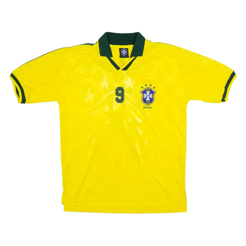 Ronaldo Brazil Fan Shirt Mens Football Shirt Jersey Yellow L