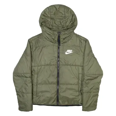 NIKE Mens Puffer Jacket Green S