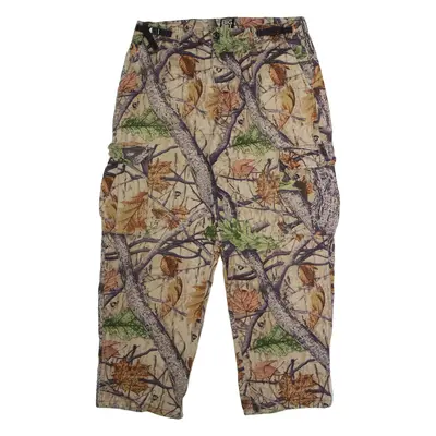 BIG BILL Woodtrail Camouflage Cargo Mens Twill Trousers Beige Straight W36 L30