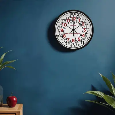 Running Late? A Clock with Humor and Charm