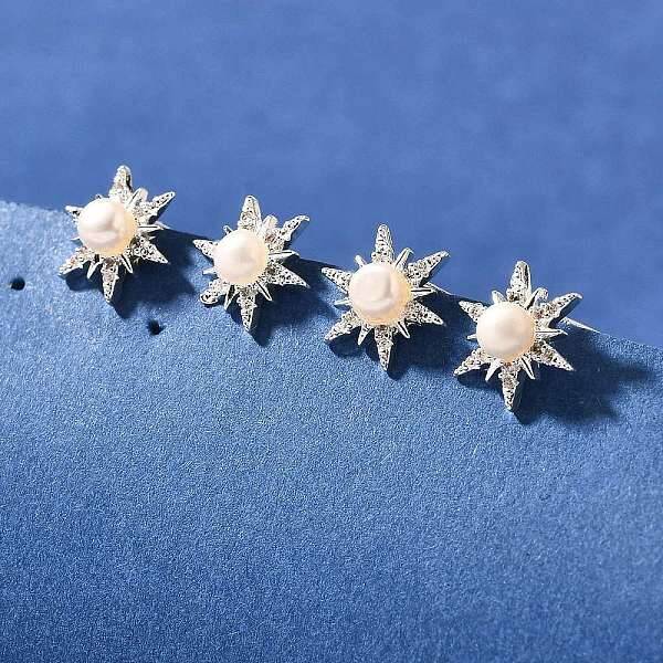 Natural Pearl Ear Studs