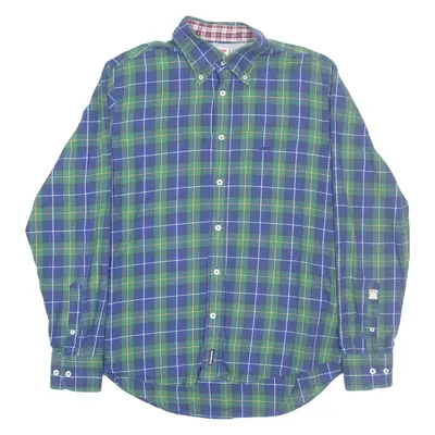 MCGREGOR Mens Shirt Green Check Long Sleeve XL