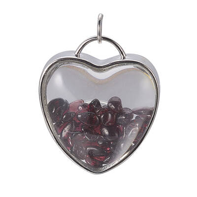 Natural Garnet Chips Pendants