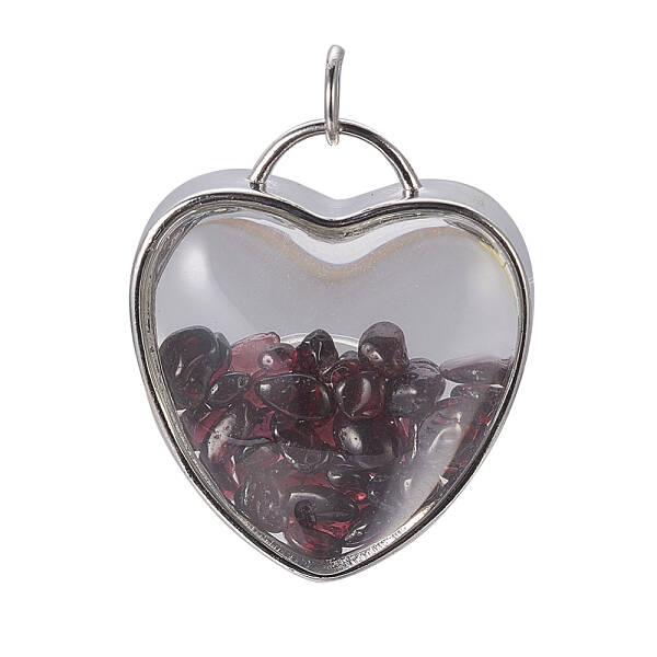 Natural Garnet Chips Pendants