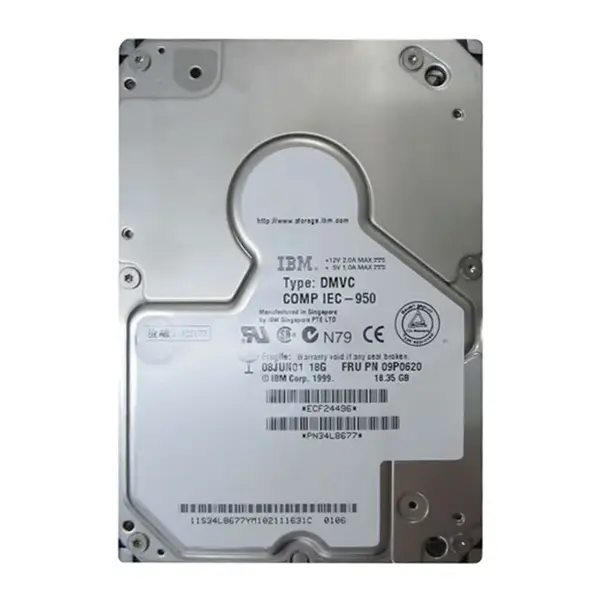 09P0620 IBM 18.2GB SCSI 10000 3.5-Inch 2MB Hard Drive