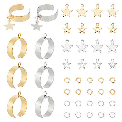 DIY Star Charm Cuff Ring Making Kit