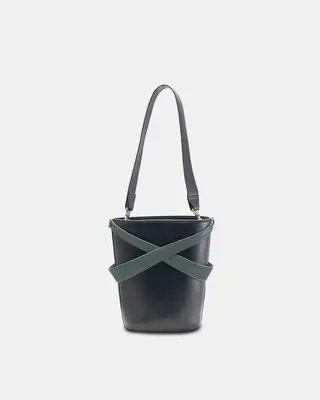 Cage Bucket Bag | Color: Oat x Caramel