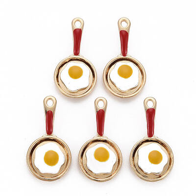 Rack Plating Alloy Enamel Pendants