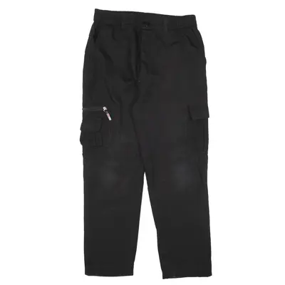 Cargo Trousers Black Slim Straight Womens W28 L26