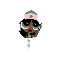 NEW! POWERPUFF GIRL Badge Reel- Medication Cutie
