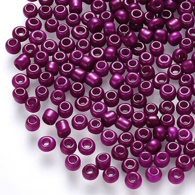 12/0 Baking Paint Glass Round Seed Beads