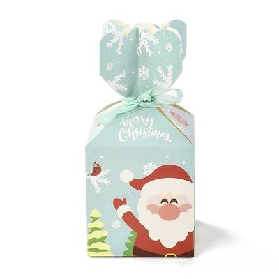 Christmas Theme Paper Fold Gift Boxes