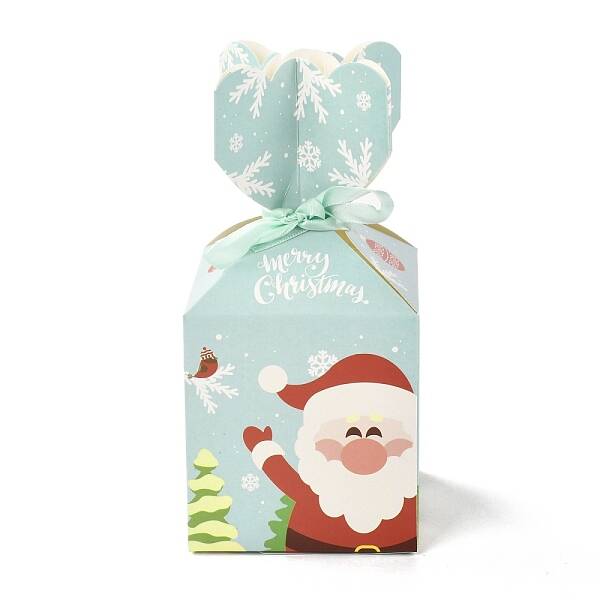 Christmas Theme Paper Fold Gift Boxes