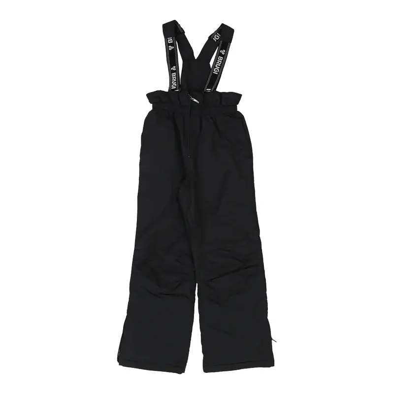 Age 11-12 Brugi Ski Trousers - 24W 26L Black Polyester Blend