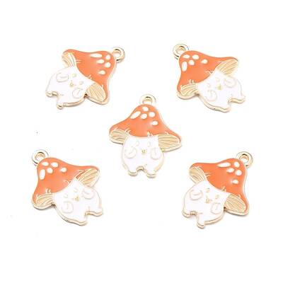 Autumn Theme Alloy Enamel Pendants
