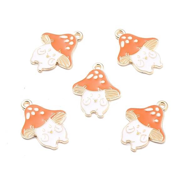 Autumn Theme Alloy Enamel Pendants