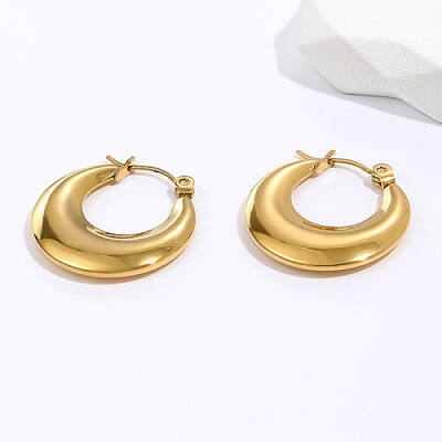 Stainless Steel Huggie Hoop Earrings for Women