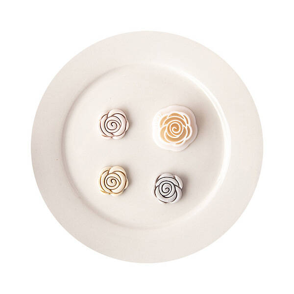 Rose Shape Resin Clay Cutters for Earring Making