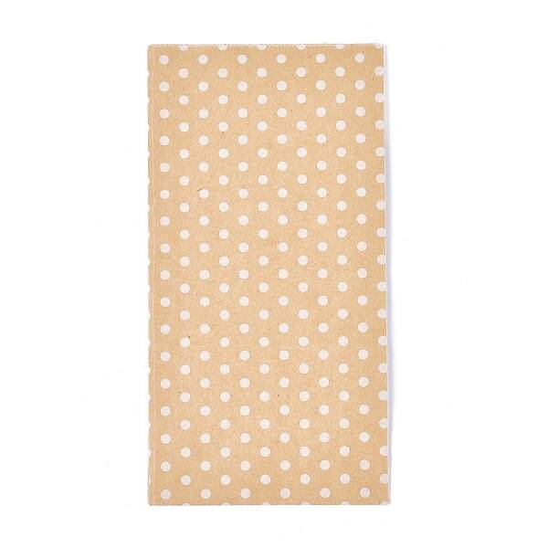 Eco-Friendly Polka Dot Pattern Kraft Paper Bags