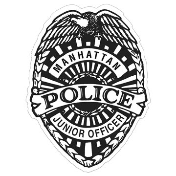 1 Customized Badge Sticker on Roll | Police | 2 3/8