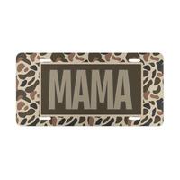 Old School Camo MAMA Vanity Plate,MOM Hunting License Plate, Country Life Vehicle Tag, Vintage Camo Truck Tag, Farm Life Plat...