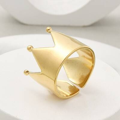 Ion Plating(IP) 304 Stainless Steel Open Cuff Ring for Women