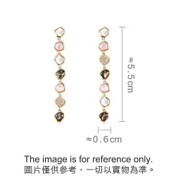 'Harmony' 18K Rose Gold Mother of Pearl Mistmatched Earrings