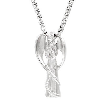 Non-Tarnish Stainless Steel Angel Pendant Necklaces for Women
