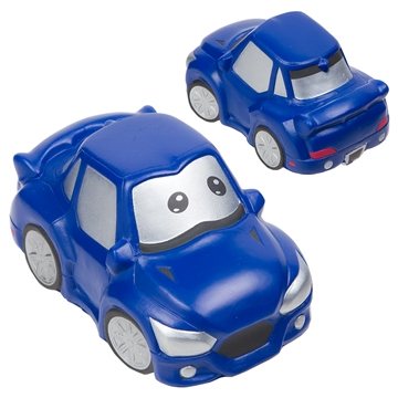100 Promotional Cute Car Blue - Stress Reliever - Polyurethane