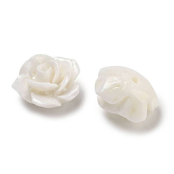 Synthetic Coral Dyed Carved Beads