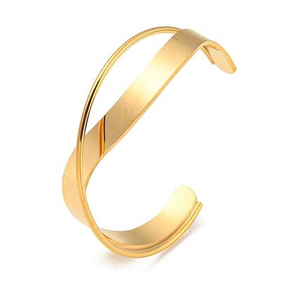 304 Stainless Steel Plain Cuff Bracelet