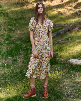 Dress The Hyacinth Floating-Petals-Flor | Color: FLOATING PETALS FLOR | Size: 0-XS