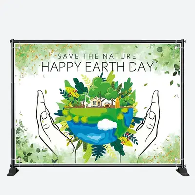 Save the Nature Protectio Earth Day Theme Backdrop - Aperturee