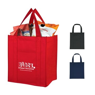 150 Custom Matte Laminated Non-Woven Shopper Tote Bag - Water ...