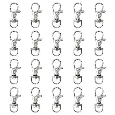 20Pcs Alloy Swivel Lobster Claw Clasps