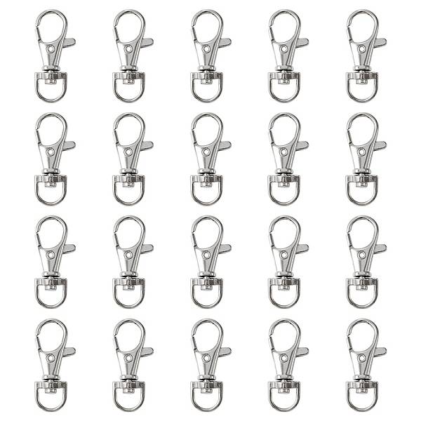 20Pcs Alloy Swivel Lobster Claw Clasps