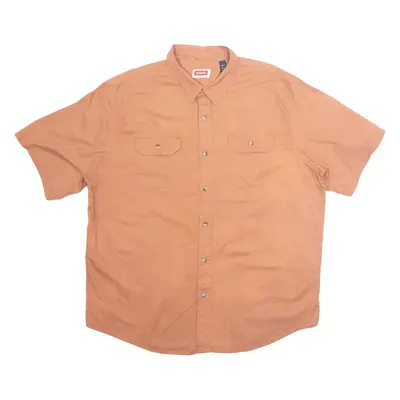 WRANGLER Mens Plain Shirt Orange XL
