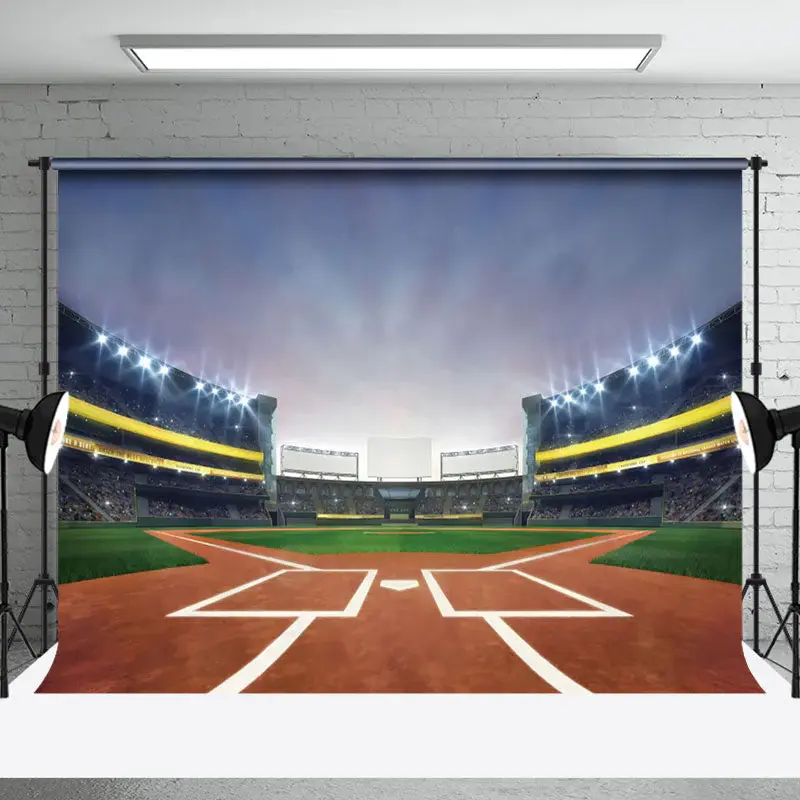 Night Lighting Stadium Photography Backdrop Photo Shoot - Aperturee