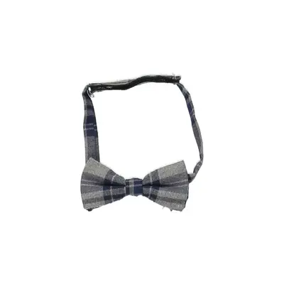 Unbranded Checked Bow Tie - No Size Grey Cotton
