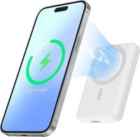 5000mAh Magnetic Power Bank, Qi2 Certified 15W Fast Charging, MagSafe Compatible, Ultra-Slim & Portable for iPhone, Android ...