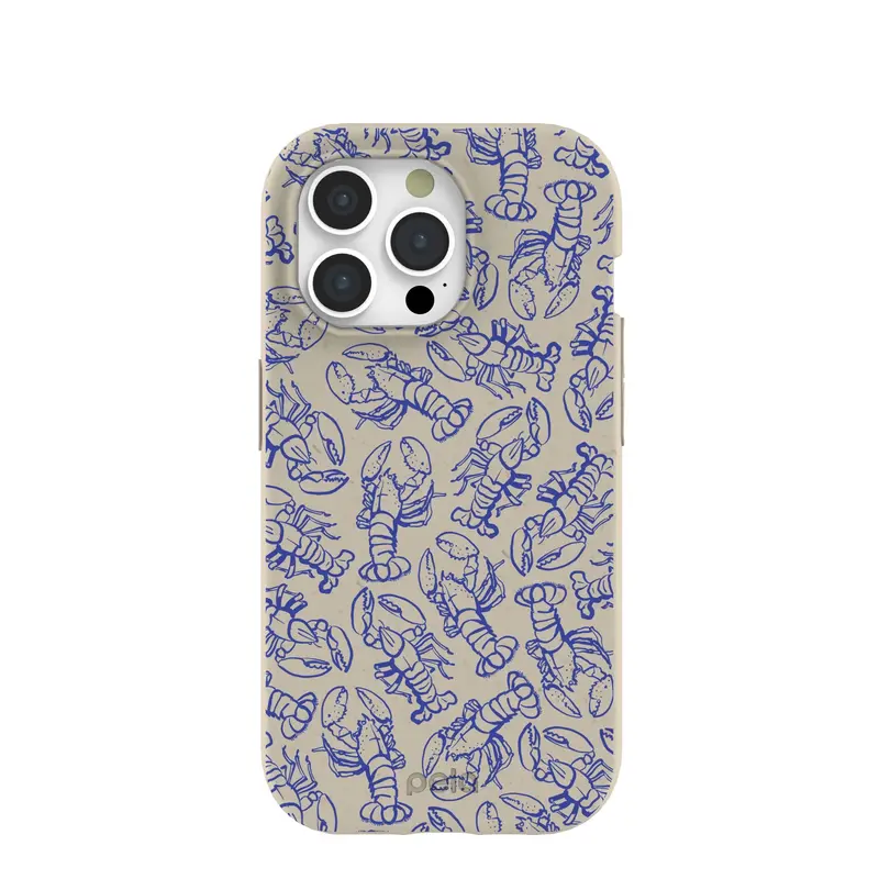 London Fog Blue Lobster iPhone 15 Pro Case