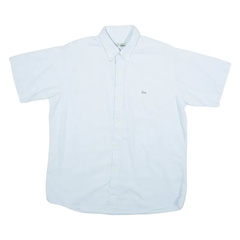 LACOSTE Mens Plain Shirt Blue M